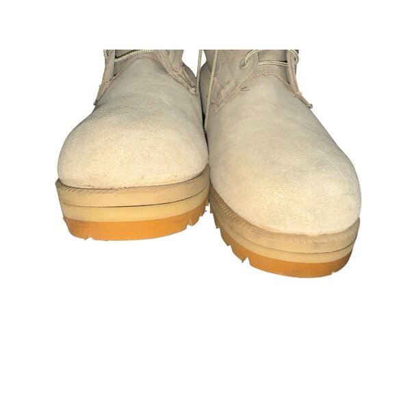 Men’s Desert Tan Tactical Vibram Sole Combat Work Army Hot Cold Boots Sz 7.5 XW - Picture 6 of 11